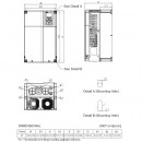 Trójfazowy falownik 30/22 kW 460VAC VFD300C43A-21 Delta Electronics